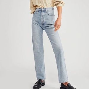 Agolde 90s Pinch High Rise Jeans Size 23 EUC Distressed